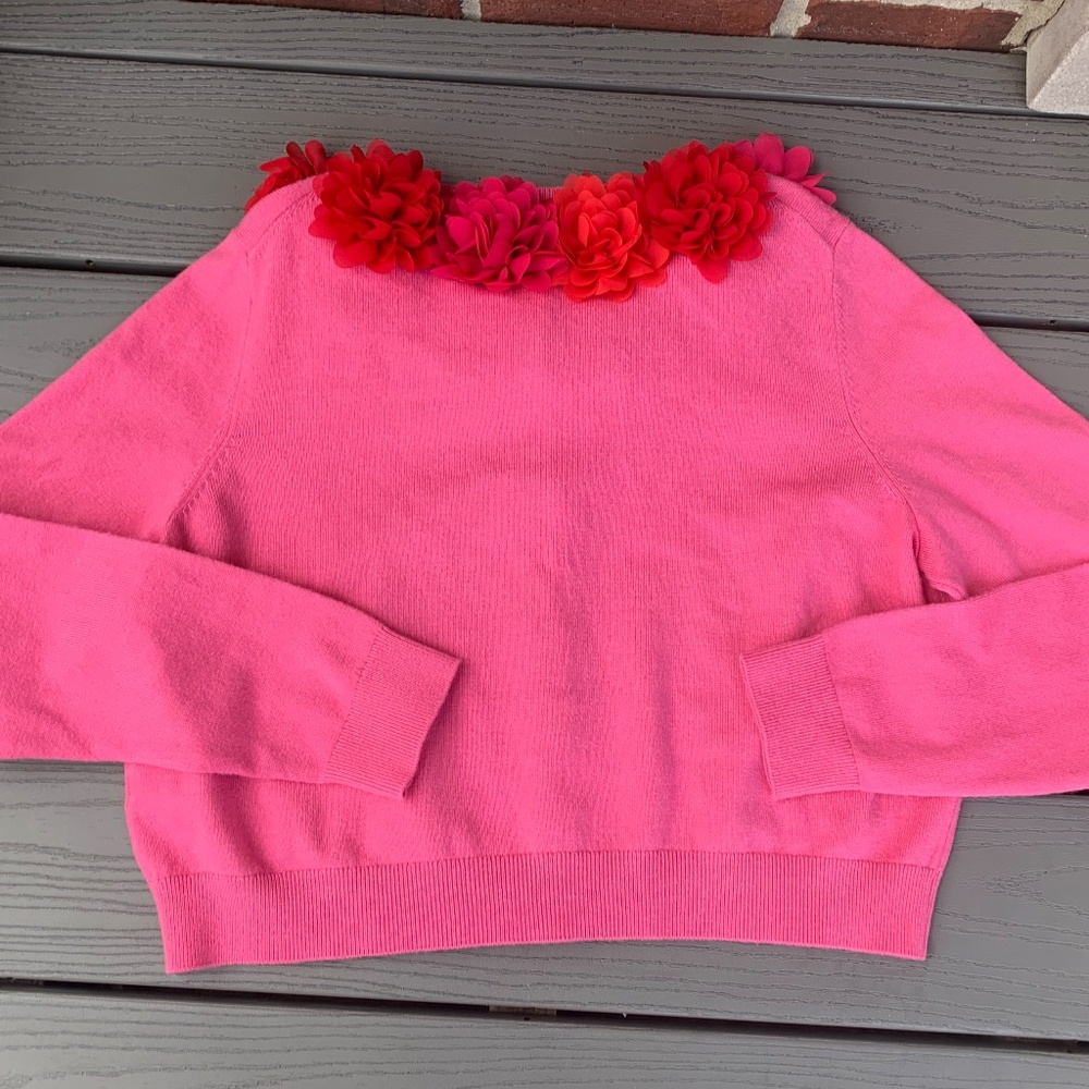 Boden Flower Embellished Crop Cardigan - Picture 5 of 11